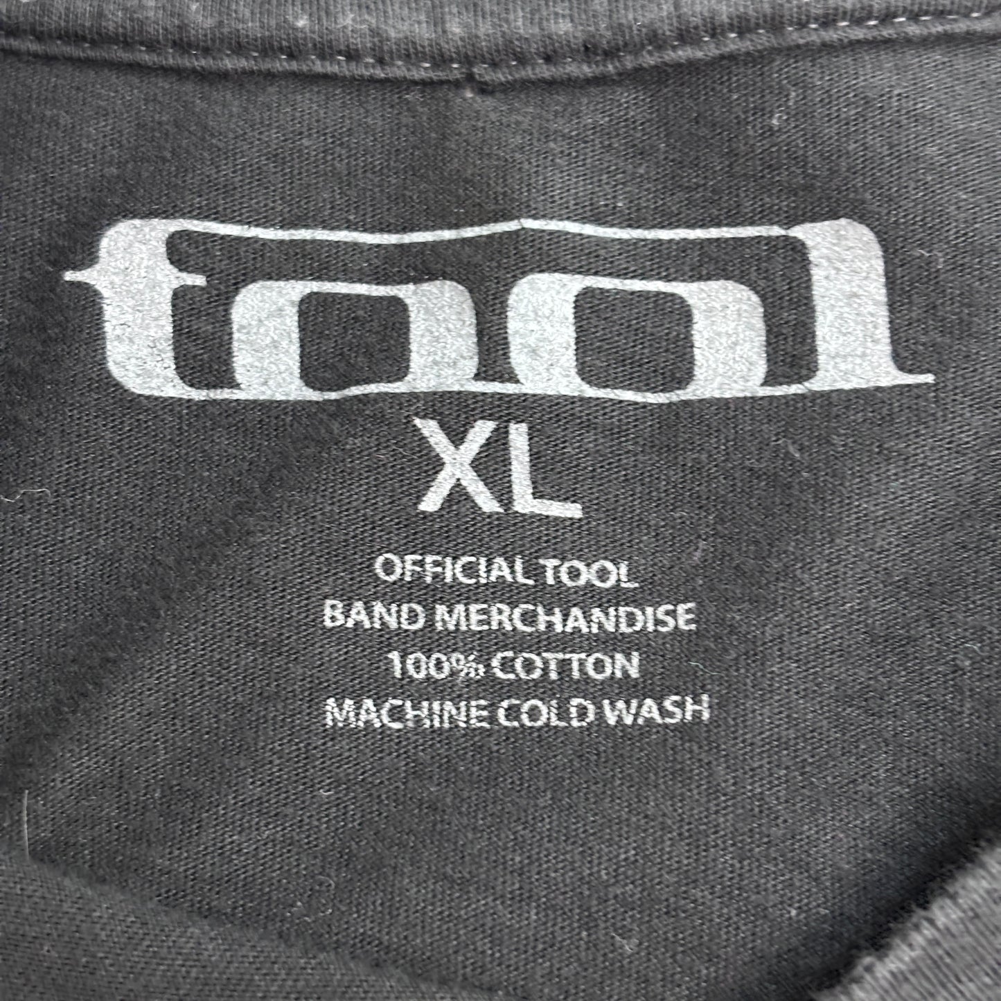 TOOL Tシャツ XL ブラック バンドTシャツ 公式マーチャンダイズ アダム・ジョーンズ アートワーク プリントTシャツ/4-47