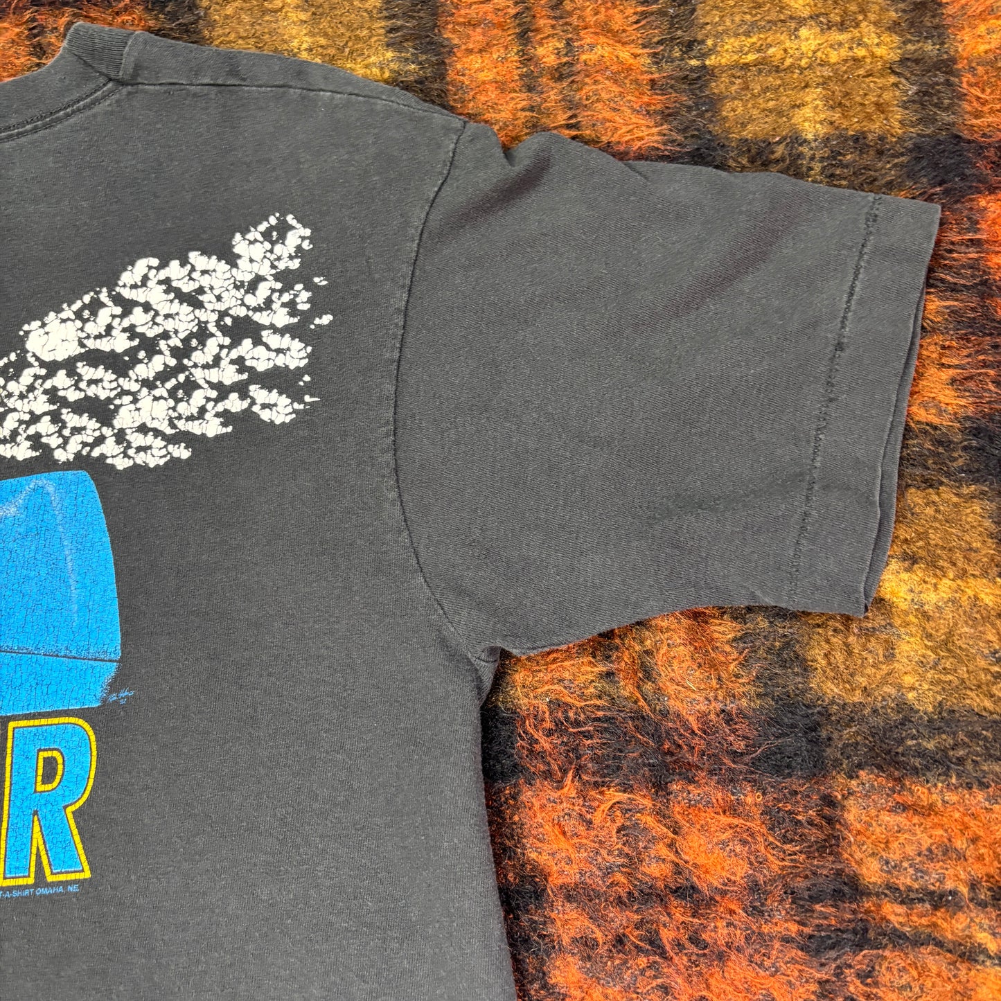 90s USA製 WERNER トラック Tシャツ ブラック / アドバタイジングTEE