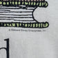 【Edward Gorey books cats life is good プリントTシャツ】エドワード・ゴーリー 猫 本 Fruit of the Loom HEAVY cotton 古着/8-50