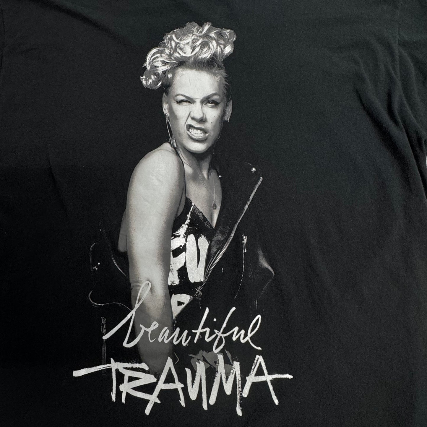 P!NK Beautiful Trauma World Tour 2018 ツアーTシャツ XXL ブラック/7-45