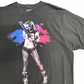 【SUICIDE SQUAD（スーサイド・スクワッド）ハーレイ・クイン プリントTシャツ】ブラック XL/7-15