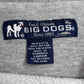 【BIG DOGS ロゴスウェット Lサイズ】ビッグドッグス カレッジロゴ WORKING OUT グレー 裏起毛 アメリカンカジュアル/2-96