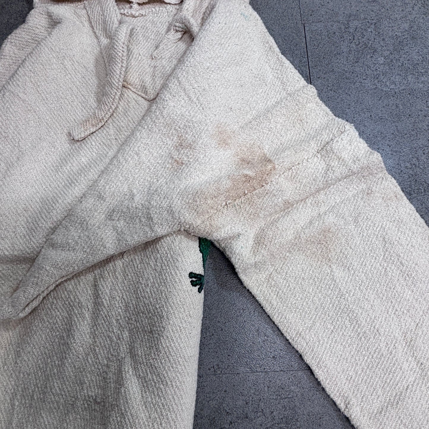 CANCUN メキシカンパーカー メキシコ カンクン フロッグ刺繍 プルオーバー パーカー オフホワイト/3-19