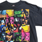 【MARVEL アベンジャーズ オールスター コミックアート プリントTシャツ】ブラック/7-26