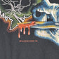 【VIETNAM スカルプリントTシャツ】Thunder Sportswear ベトナム戦争 ミリタリー ブラック L 古着/7-99