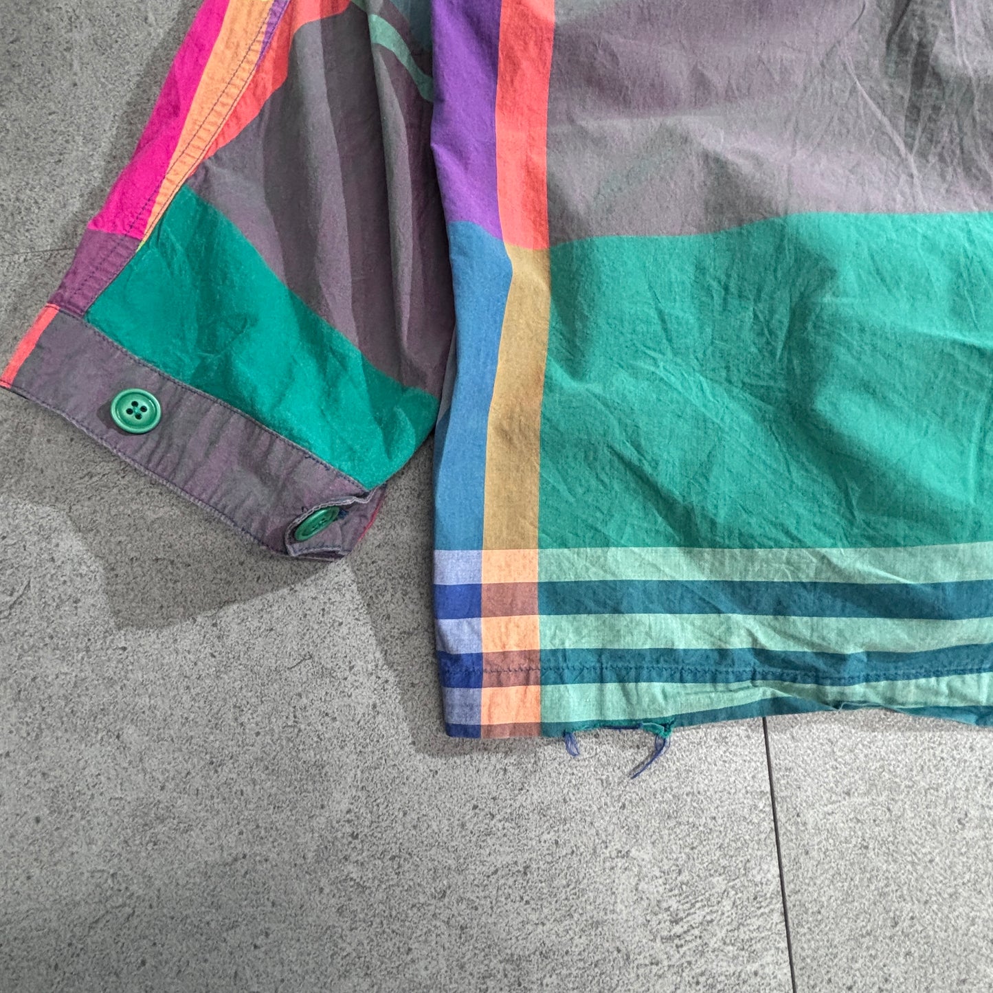 Polo by Ralph Lauren チェック フードジャケット / 90s IDEALジップ / Made in Hong Kong / XLサイズ1-5