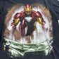【MARVEL アイアンマン Tシャツ】ブラック 半袖 キャラクターTシャツ MARVEL MAD ENGINE/7-5