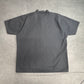 【BEN DAVIS ハーフジップワークシャツ】USA製 ベンデイビス 半袖 ワークシャツ グレー Lサイズ 古着/8-12