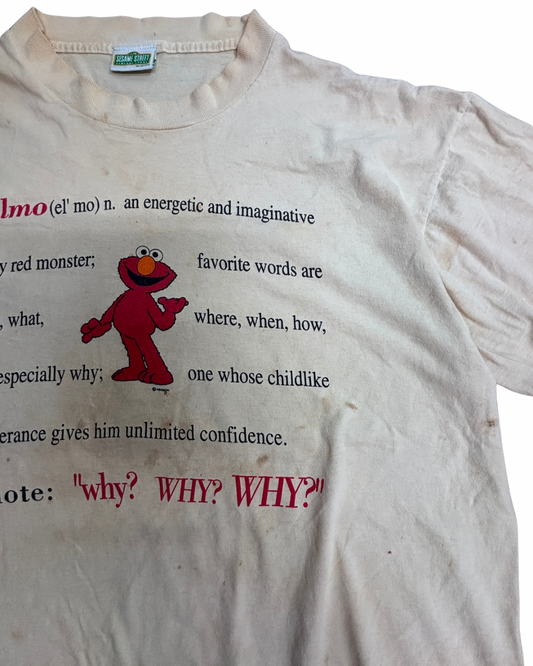 SESAME STREET GENERAL STORE ELMO プリントTシャツ オフホワイト セサミストリート エルモ キャラクターTシャツ/4-19
