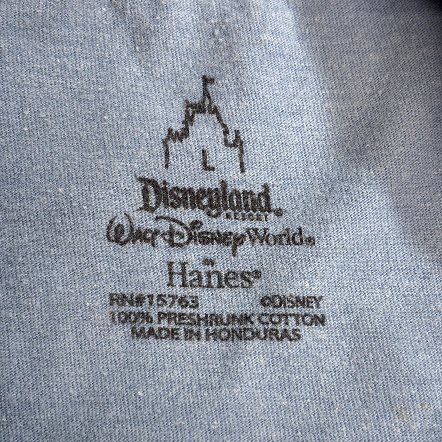 【Disney Pluto 両面ビッグプリントTシャツ】プルート Disneyland Resort Hanes ボディ キャラクターT 古着/8-4