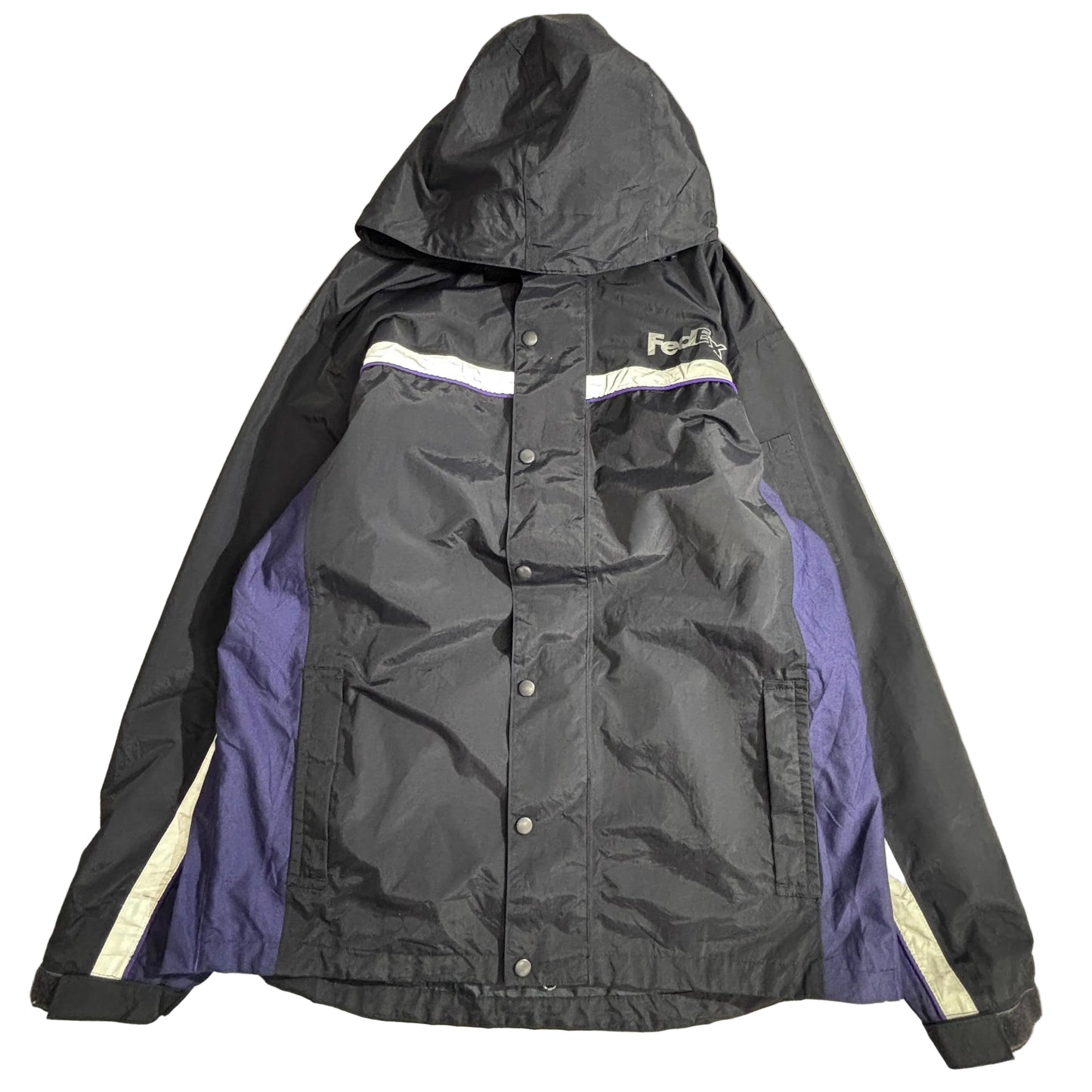 FedEx × VF Imagewear ナイロンジャケット / ワークジャケット / ブラック×パープル / XLサイズ1-14