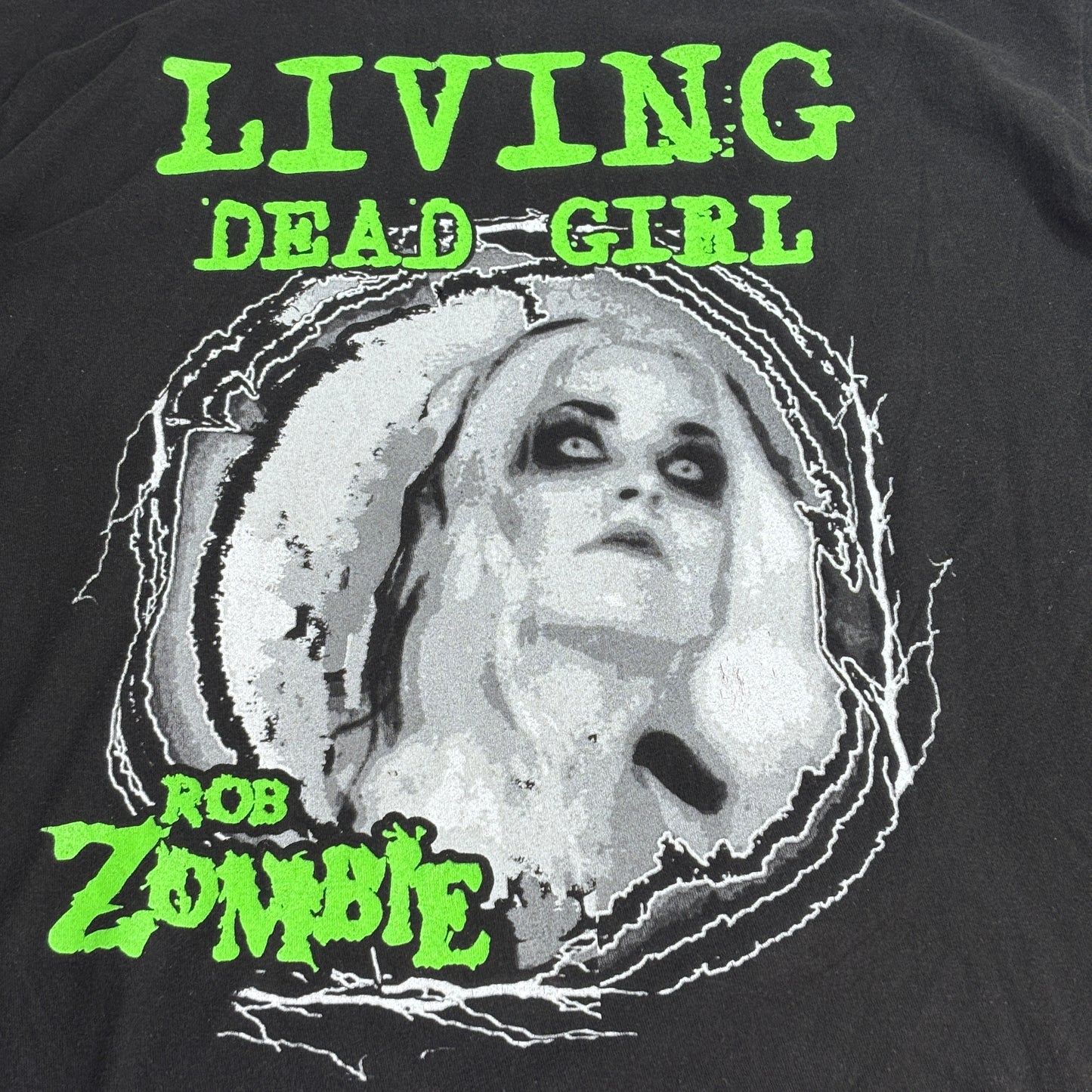 【ROB ZOMBIE “LIVING DEAD GIRL” プリントTシャツ】ROB ZOMBIE / LIVING DEAD GIRL / オフィシャルライセンス / 2016コピーライト/7-72