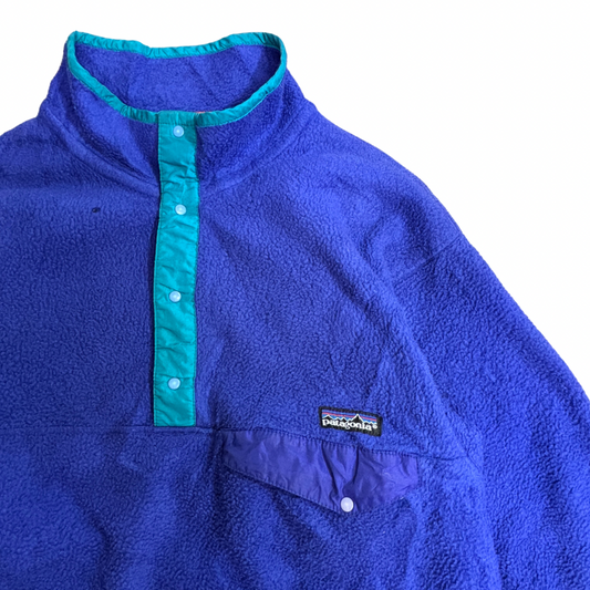 Patagonia パタゴニア スナップT フリース 90s プルオーバー フリースジャケット コバルトブルー/3-15
