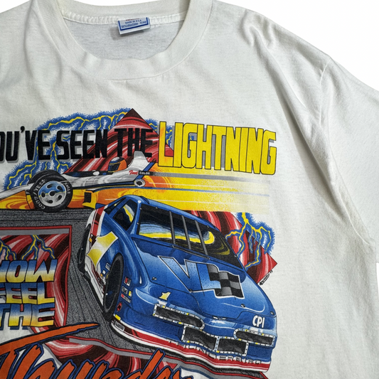 【90s USA製 NASCAR “Thunder” レーシング プリントTシャツ】All Sport / Thunder / 両面プリント / シングルステッチ/7-69