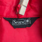 70s〜80s Sears 中綿ナイロンベスト レッド ボタンダウンカラー ヴィンテージベスト/3-39