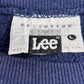 【Lee 95 COTTON ΣN チェックワッペン スウェット】USA製 L ネイビー 古着/9-9