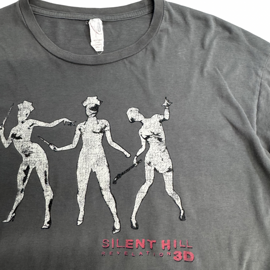 【Silent Hill Revelation 3D ナースプリントTシャツ】映画T / ホラーT / ムービーT / グレー / COTTON HERITAGE/6-10