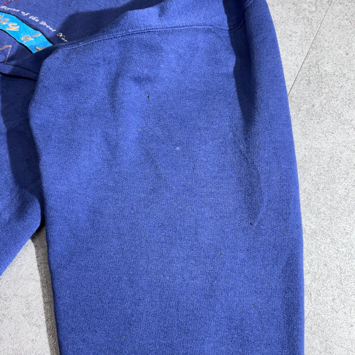 NORTHWEST TERRITORY アウトドア刺繍スウェット / ブルー / XL/2-43