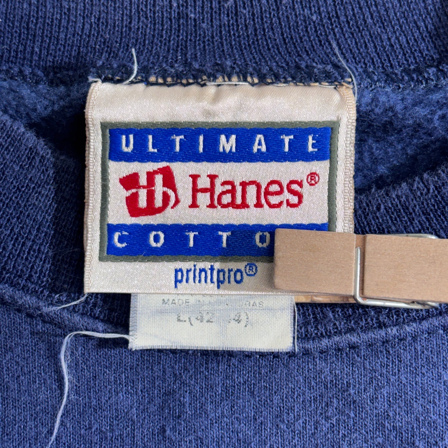 【90s Hanes ULTIMATE “BROWN’S Old Fashioned BARBER SHOP” スウェット XL】バックプリント 企業系 バーバーショップ アドバタイジング/2-77
