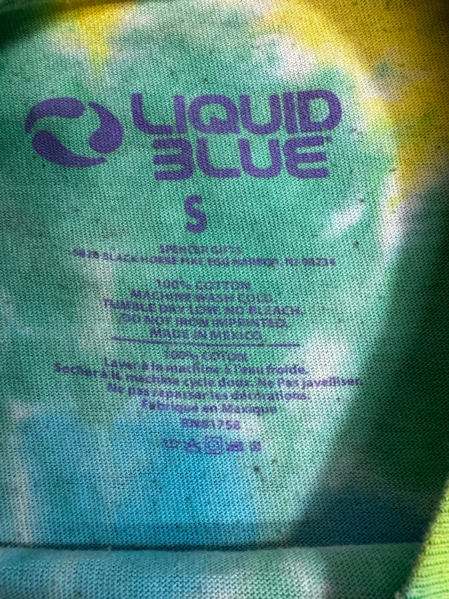 【GRATEFUL DEAD LIQUID BLUE 2021 タイダイ Tシャツ】ダンシングベア スカル＆ローズ  /8-65