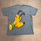 【Disney Pluto 両面ビッグプリントTシャツ】プルート Disneyland Resort Hanes ボディ キャラクターT 古着/8-4