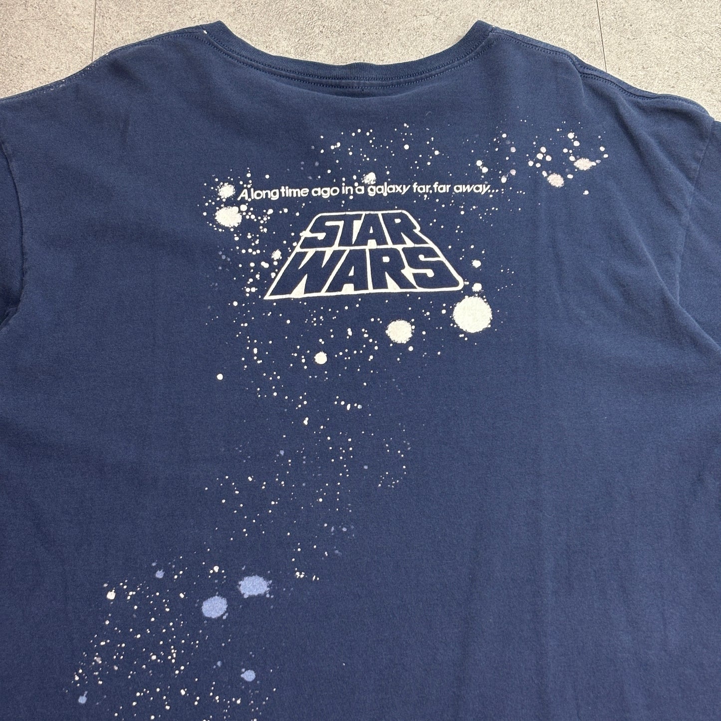STAR WARS オールオーバープリント キャラクターTシャツ XL ネイビー/7-44