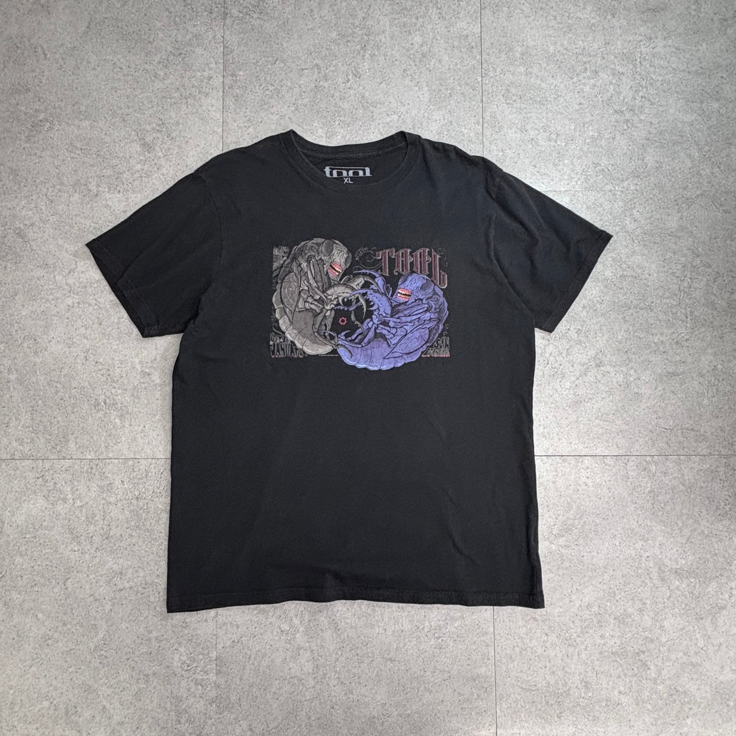 TOOL Tシャツ XL ブラック バンドTシャツ 公式マーチャンダイズ アダム・ジョーンズ アートワーク プリントTシャツ/4-47