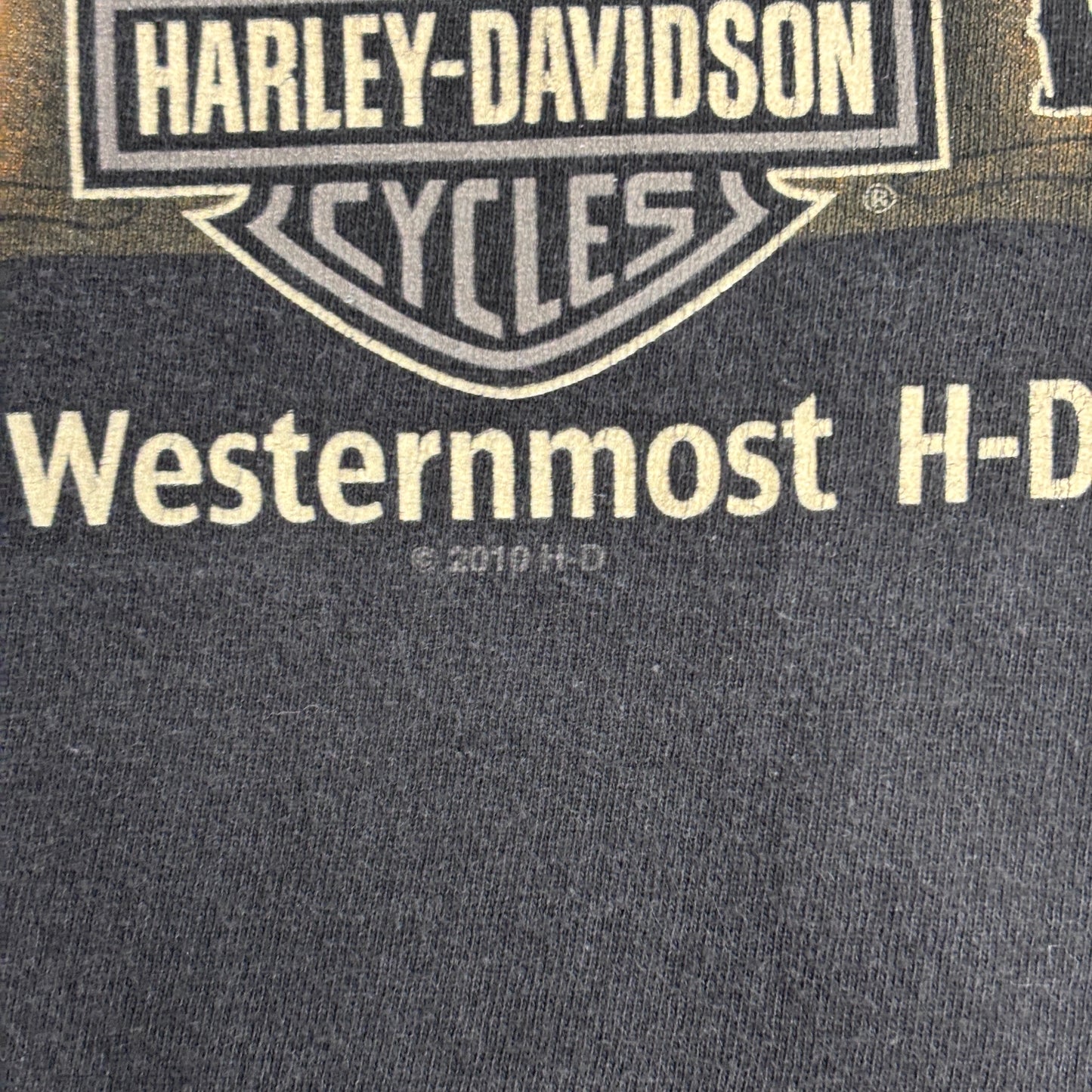 【HARLEY-DAVIDSON ノースリーブTシャツ】KAUAI HAWAII / 2011コピーライト / ブラック/7-84