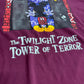 【Disney Tower of Terror ミッキーマウス プリントTシャツ ディズニー タワー・オブ・テラー バーガンディ USA古着】8-21