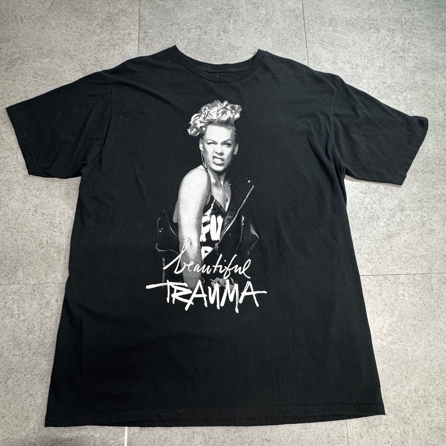 P!NK Beautiful Trauma World Tour 2018 ツアーTシャツ XXL ブラック/7-45