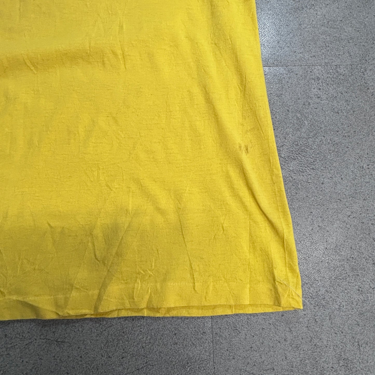 CAMEL 企業系Tシャツ USA製 ポケットTシャツ 50/50 XL イエロー バックプリント キャメル/3-20