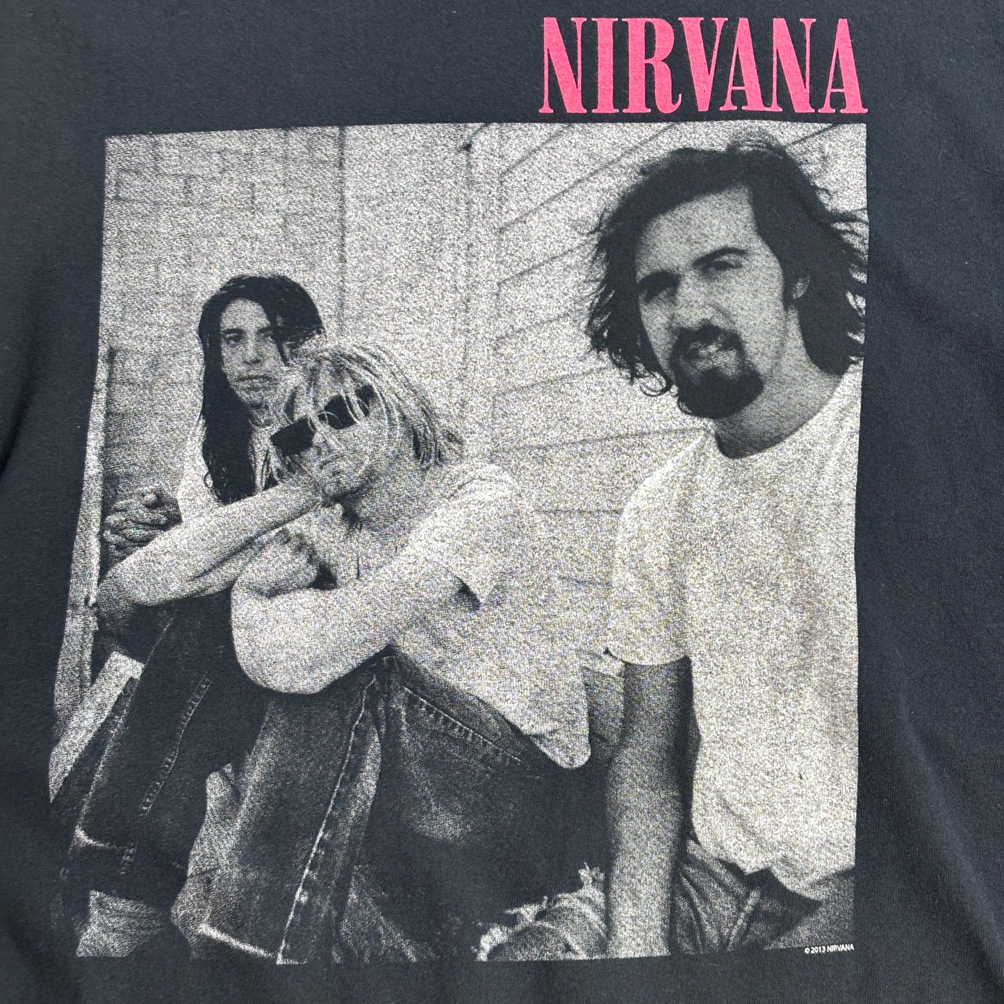 2013 NIRVANA フォトプリントTシャツ ブラック L GILDAN Heavy Cotton ニルヴァーナ バンドT/4-30