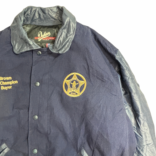 Dehen USA製 レザースタジャン Houston Livestock Show Rodeo 2006 アワードジャケット/3-12