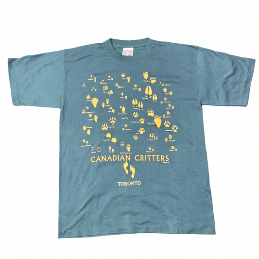 【CANADIAN CRITTERS】足跡アートTシャツ｜トロント発！動物トラック柄