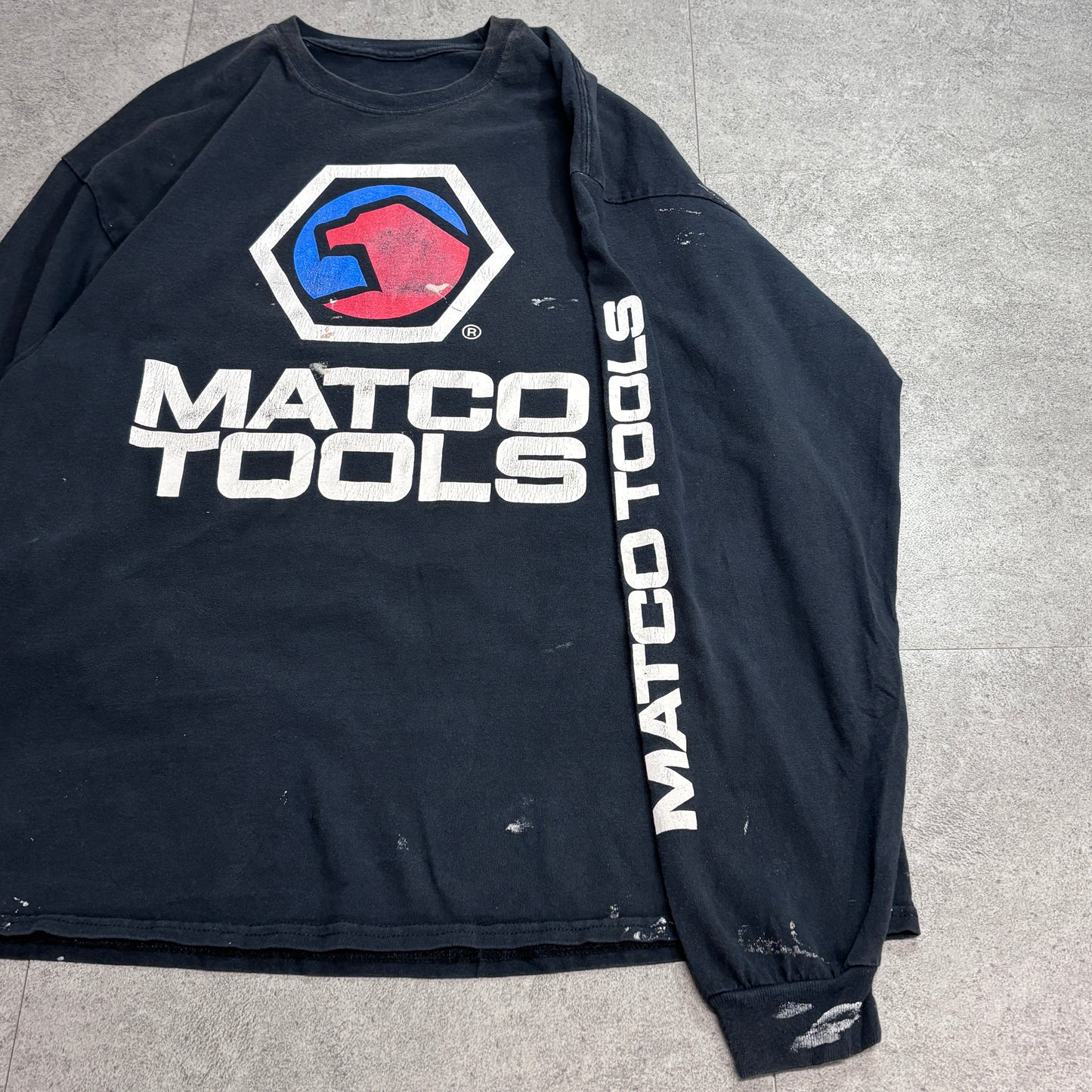 【MATCO TOOLS ロングスリーブTシャツ ブラック 両面プリント】8-27