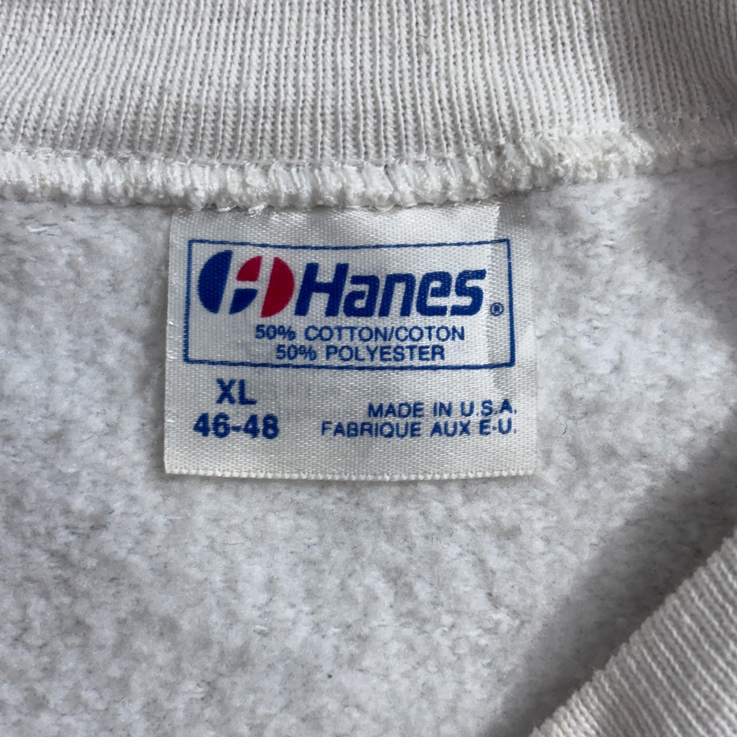 Hanes スウェット / ホワイト / Operation Desert Storm 両面プリント / 1991年製 USA製ボディ/2-15