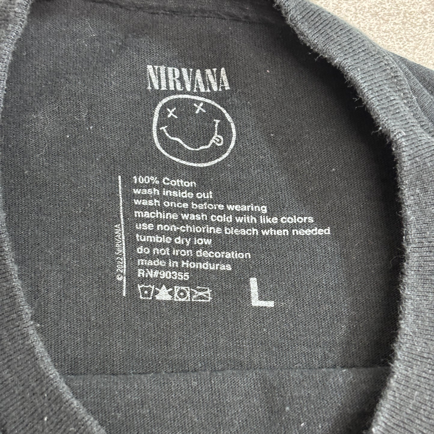 【NIRVANA】LIVE ’93 “IN UTERO” 両面プリント バンドTシャツ/7-94