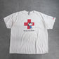 【2023 PEANUTS SNOOPY × American Red Cross Tシャツ】Be cool. Give blood. GILDAN Ultra Cotton ホワイト 2XL 古着/8-71