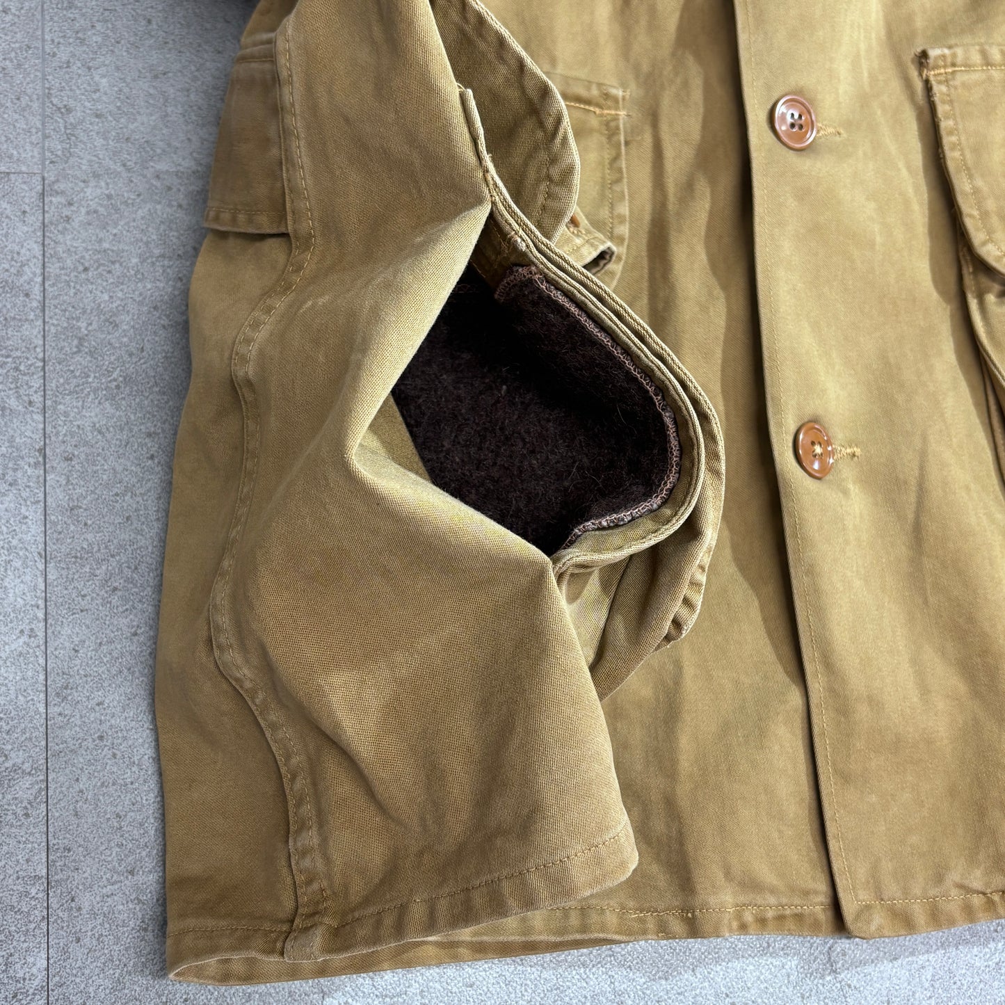 Bob Allen ハンティングジャケット / コーデュロイ襟 ダック地 ワークジャケット 50サイズ USAヴィンテージ1-3