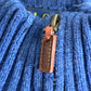 【POLO RALPH LAUREN】ハーフジップ ニット セーター XXL ブルー ワンポイント刺繍 ポロラルフローレン /2-67