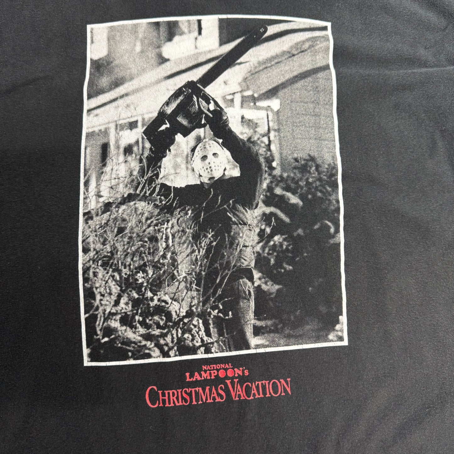 M&O Fine × National Lampoon’s Christmas Vacation ジェイソン パロディ ムービーTシャツ ブラック XL/7-53