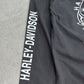 【HARLEY-DAVIDSON サンタクロース バイク クリスマス ロングスリーブTシャツ】2021年 M ブラック 両面プリント 袖プリント/8-44