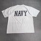 【U.S. NAVY】ミリタリー 両面プリント Tシャツ MADE IN U.S.A./7-93