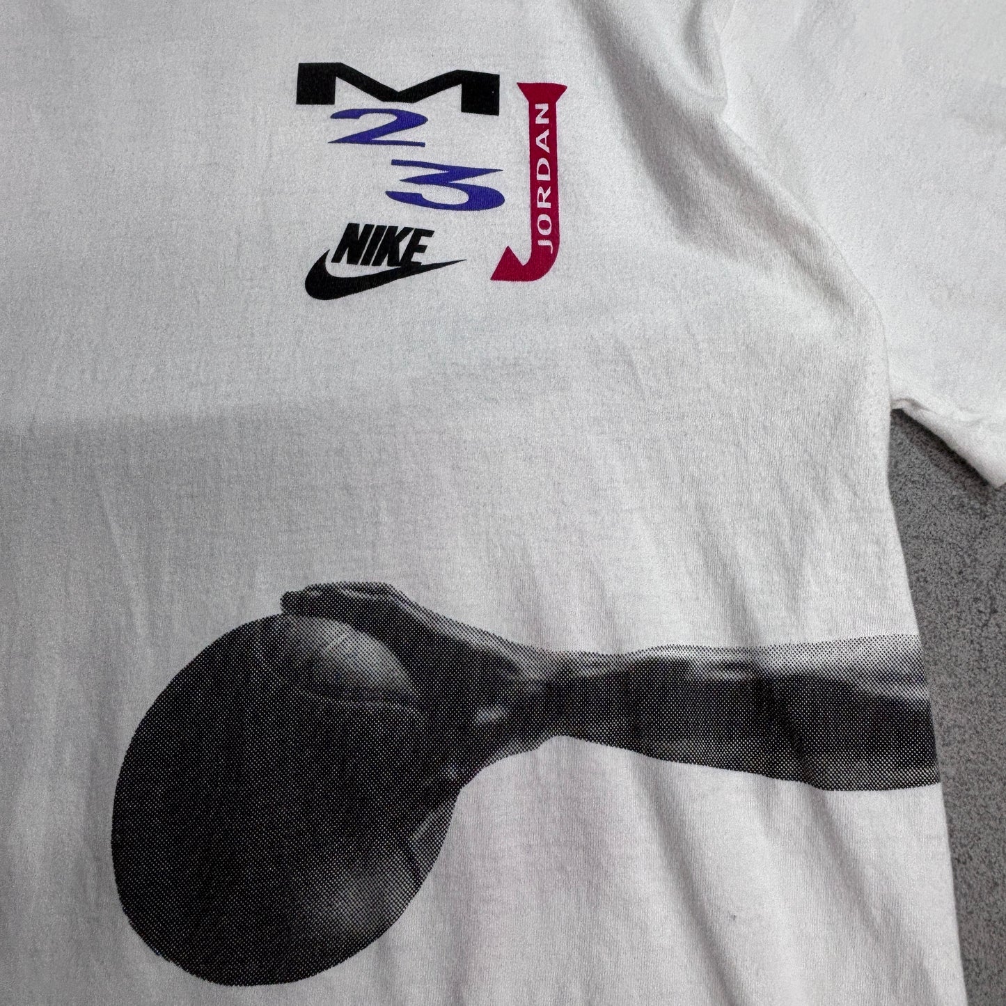90s NIKE Michael Jordan バックプリントTシャツ USA製 XL ホワイト/7-43