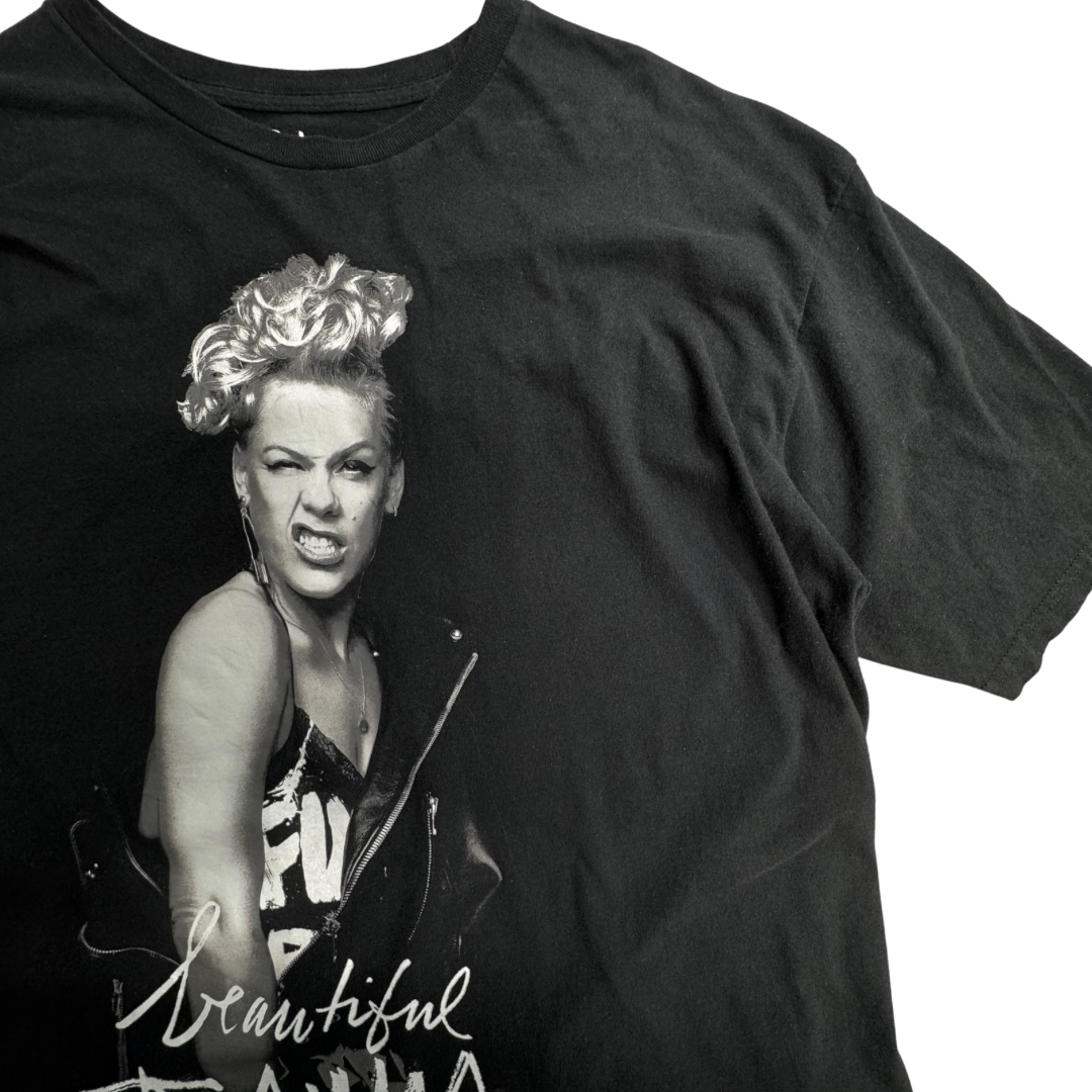 P!NK Beautiful Trauma World Tour 2018 ツアーTシャツ XXL ブラック/7-45