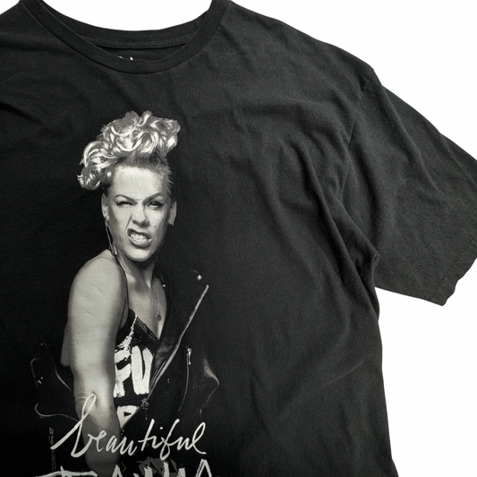 P!NK Beautiful Trauma World Tour 2018 ツアーTシャツ XXL ブラック/7-45