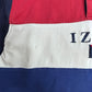 【90s IZOD アイゾッド 長袖ラガーシャツ】マルチボーダー 刺繍ロゴ L 100%コットン マレーシア製 古着/9-2