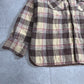 Sears キルティングライナー付き チェックシャツジャケット / ブラウン系 / Mサイズ（15-15½） / MADE IN TAIWAN R.O.C.1-17