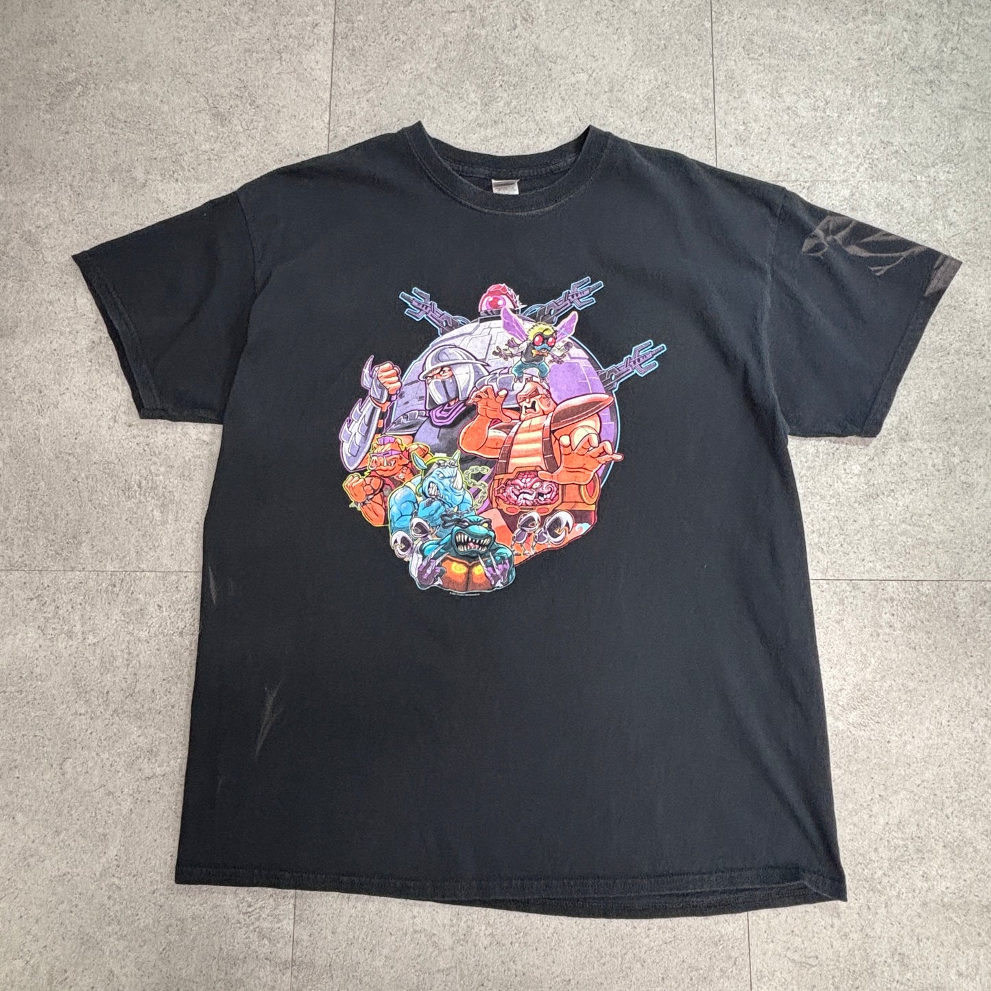 【2003年 TMNT ティーンエイジ・ミュータント・ニンジャ・タートルズ オールスター プリントTシャツ GILDAN XL】8-26