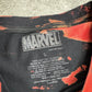 【MARVEL Deadpool プリントTシャツ】デッドプール 黒赤 総柄デザイン MARVEL公式 L /8-60